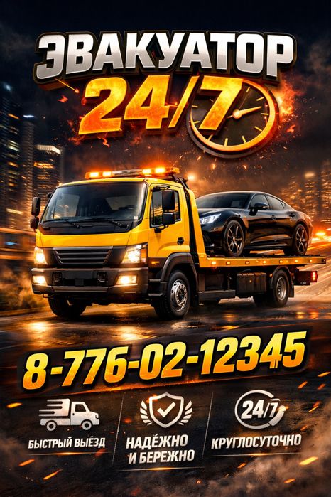 Услуги эвакуатора 24/7