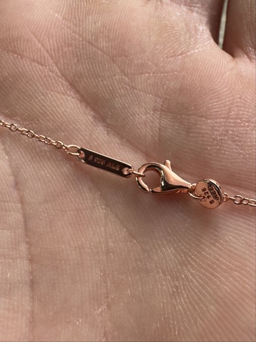 *NOU* Lantisor Pandora Inimioara Roz Original Cu Cutie Bijuterie