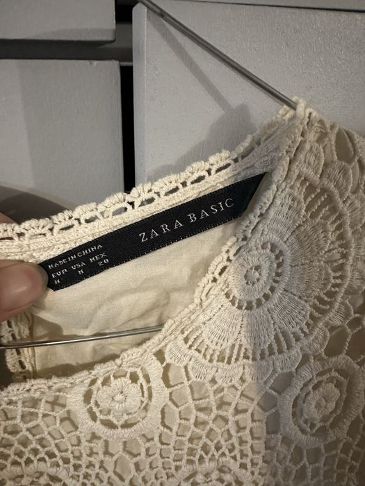 Дантелена рокля ZARA BASIC размер М