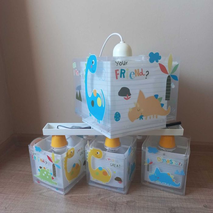 Детски лампи - тройка и единичен полюлей за таван