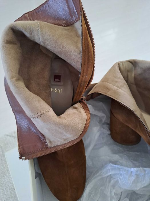 Botine piele nr.38,5 Hogl.