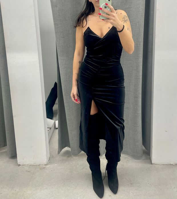 Черна Рокля Zara S Нова