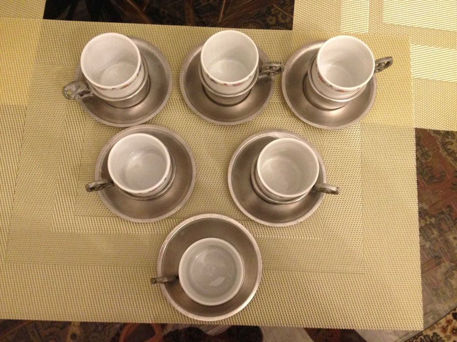 Vintage. Немски сервиз за кафе с подстакани. Чаши/халби за бира.