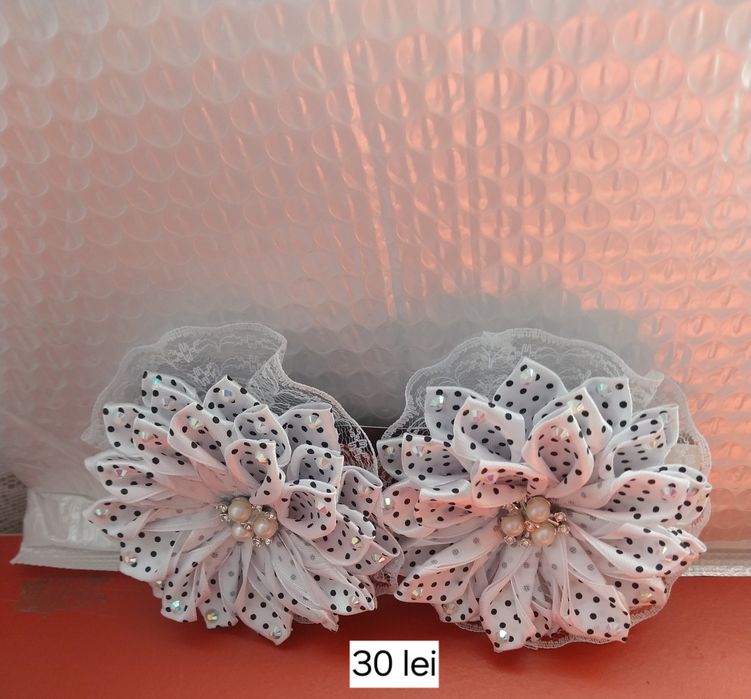 Fundițe pentru fetițe din banda de saten făcut cu mare drag