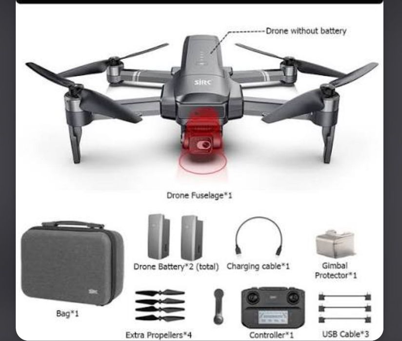 Drona SJRC F22 4K Pro O drona cu multe funcții filmări cinematice