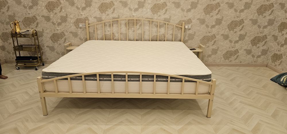 Металлические двуспальная кровать. Темир Калават. Model:   ISABELLA