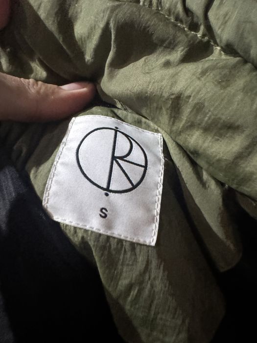 polar пуховик army green
