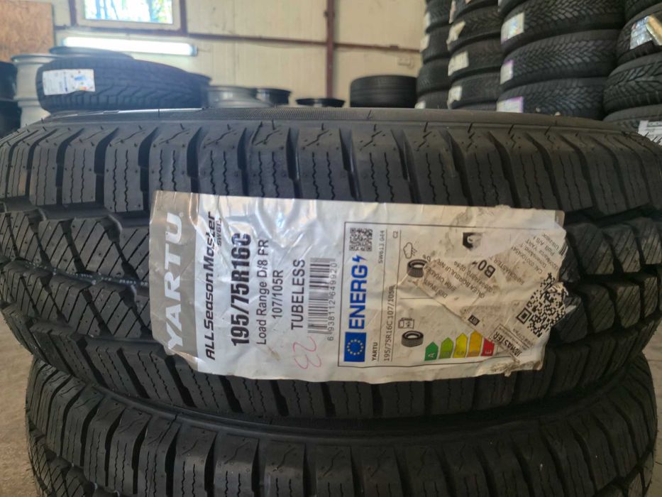 2 Anvelope M+S 4Sezoane VARA IARNA - 195/75/16C - YARTU AllSeasons - NOU - DOT 2024 !