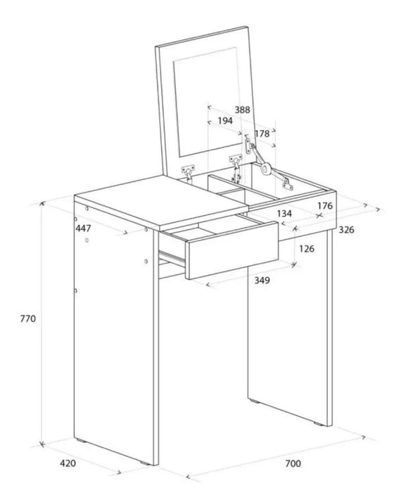 Туалетный стол с зеркалом