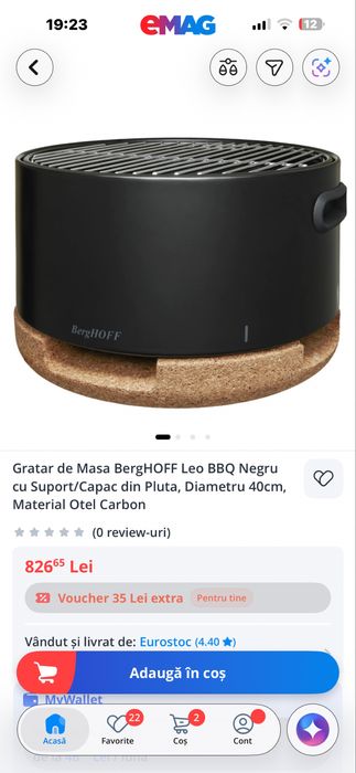 Vand gratar de masa BergHoff nou