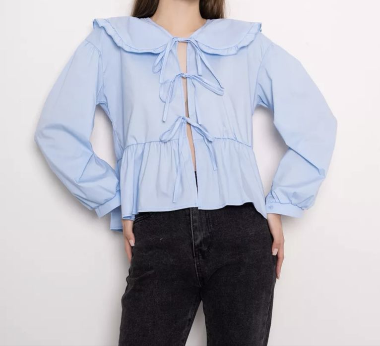 Женская рубашка на завязках