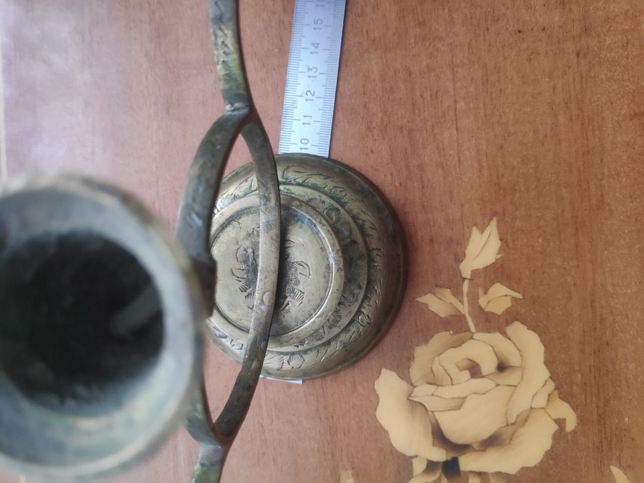 канделябр, подсвечник. латунь