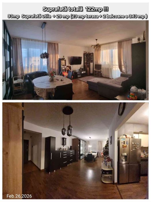 Proprietar,  vand apartament 3 camere, decomand