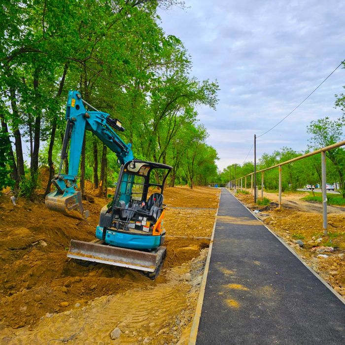 ЗЕМЛЯНЫЕ РАБОТЫ мини экскаватором Алматы