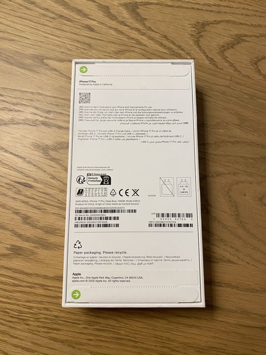 Iphone 17 pro 256 gb