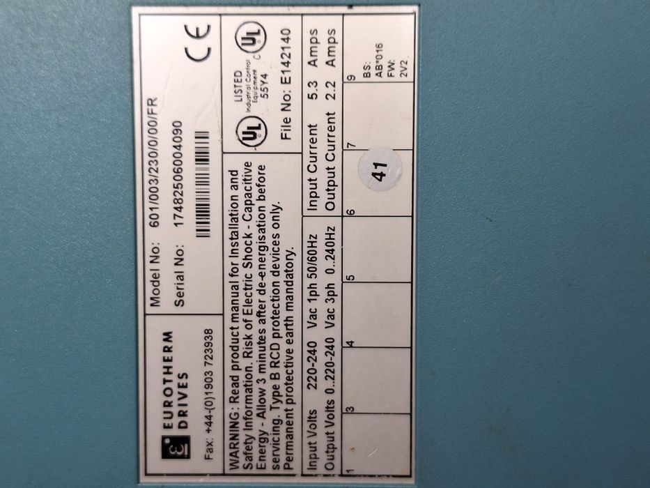 Convertizor  de  frecventa Euroterm  Ddrives 0,47kw