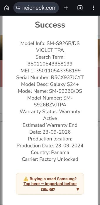 Samsung s24 plus varianta pentru USA