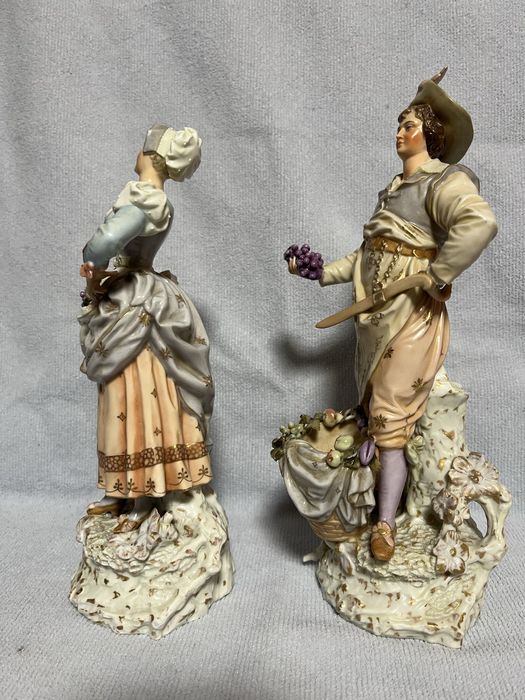 Колекционерска порцеланова двойка E&A Muler,Germany