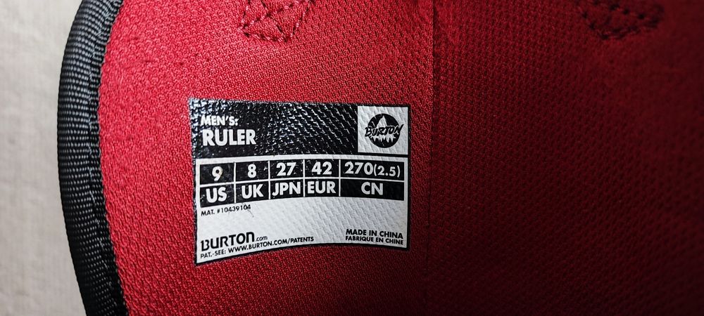 Сноуборд обувки Burton Ruler Speedzone 42 номер