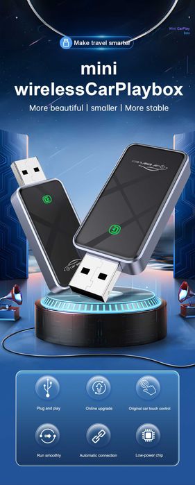 Безжичен Android Auto и Apple Carplay Usb Adapter