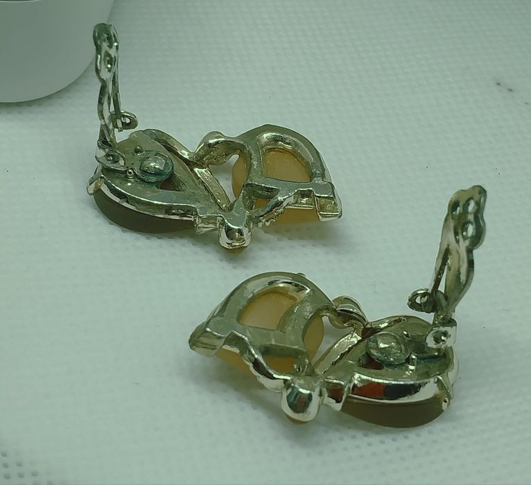 Винтажные серьги клипсы Ebay.