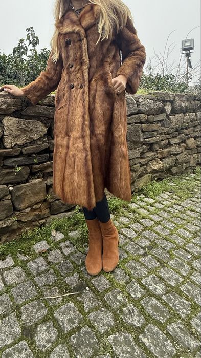 Палто от визон -цели кожи, почти ново М