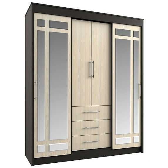 Лидер Шкаф-купе 1К (1,7*2,1*0,580) К-Венге/Ф-Белфорд, СТД