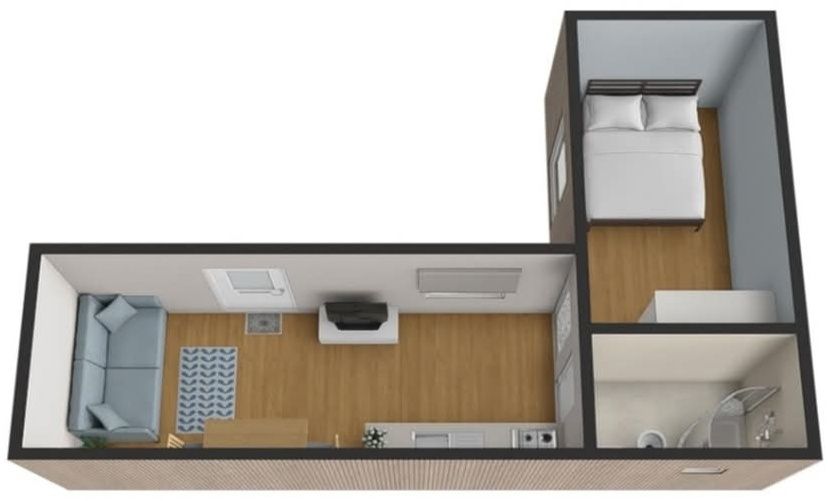 Vand container tip cu grup sanitar