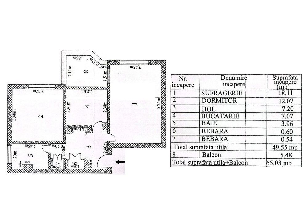 Apartament renovat complet, etaj 1 – Str. Traian, lângă Starea Civilă
