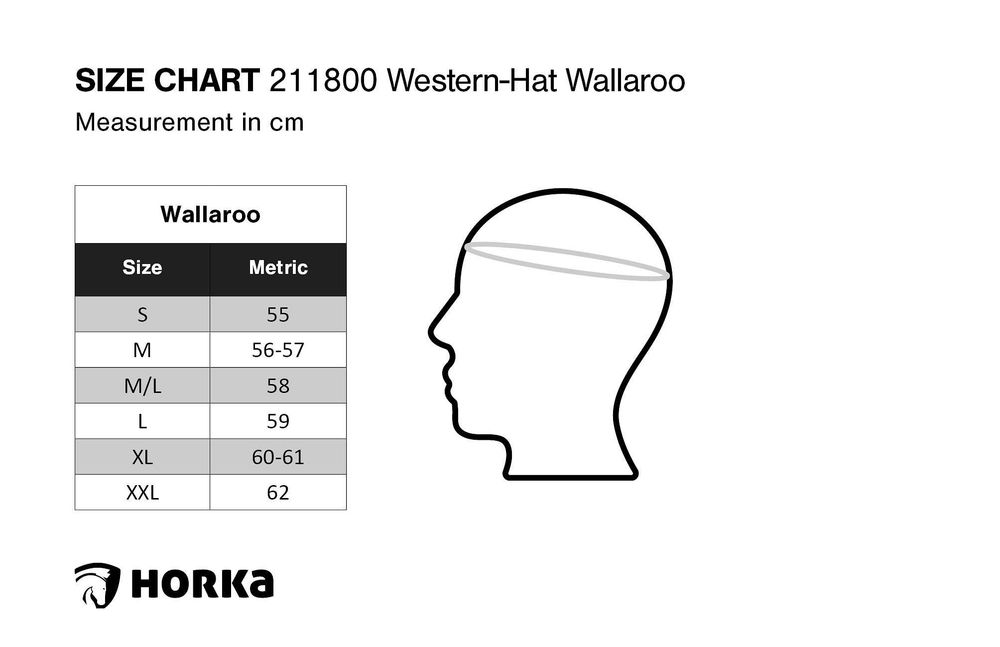 Pălărie piele model western Wallaroo Australia - Horka (Olanda) mărime M 56-57 cm