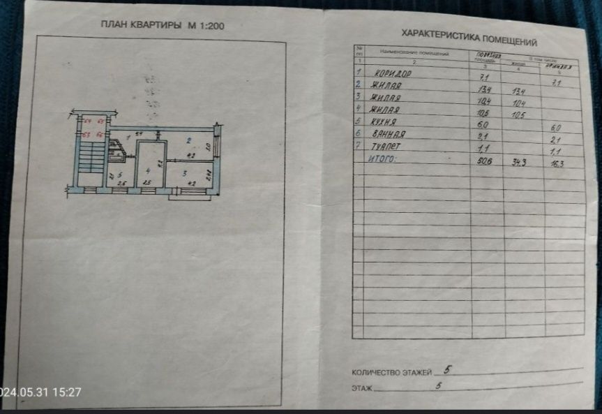 Продам 3-х комнатную квартиру