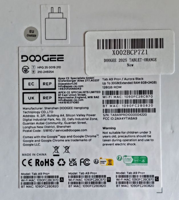 DOOGEE tablete sigilate, super preț !