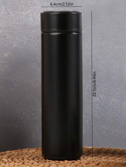 Черный термос новый