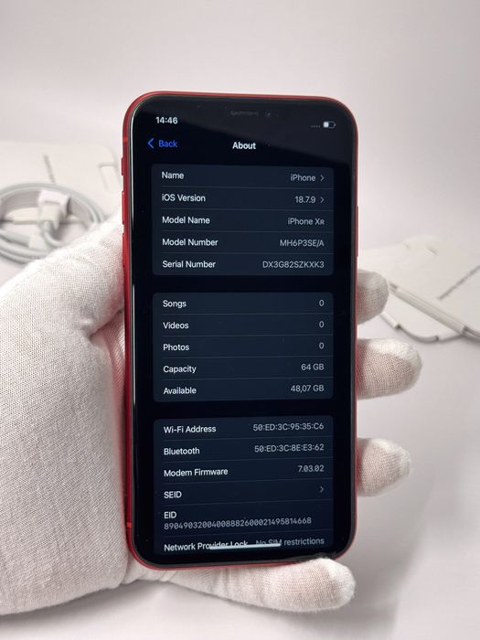 iPhone XR, 64GB, Product Red, 100% батерия, КАТО НОВ, 1г. ГАРАНЦИЯ!