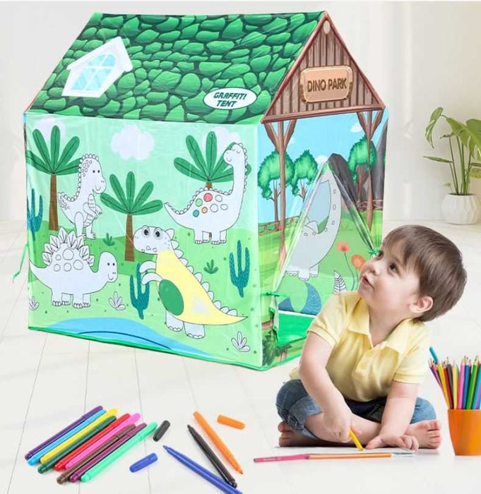 Новинка!! Детская Игровая палатка -домик- «Раскраска» 2 в 1