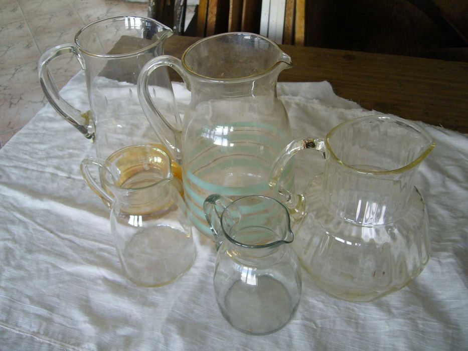 Стари Стъклени  Кани за Ракия и Вино