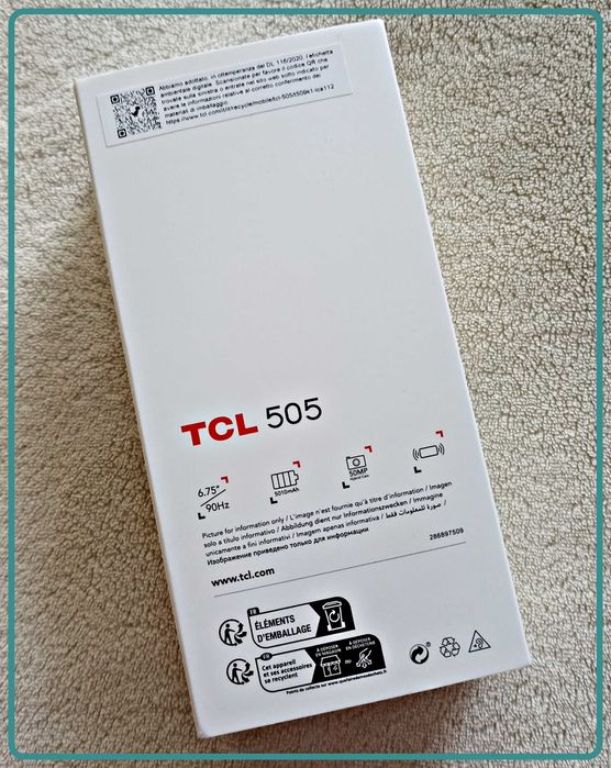 НЕразпечатван ! ЧИСТО НОВ с гаранция - Смартфон GSM TCL 505 SPACE GRAY