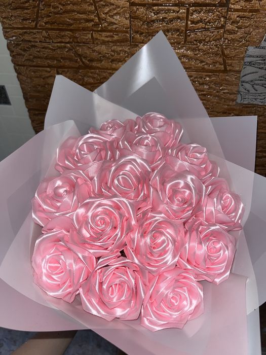 Букет из атластных лент