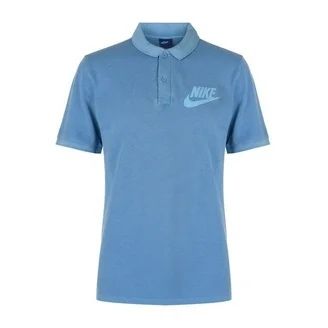 тениска Nike Garment Dyed Cotton Solid Polo Shirt Blue Men's