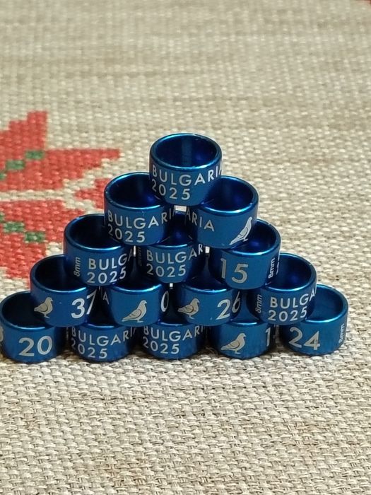 Пожизнени пръстени  2026 г. за гълъби,папагали и други видове птици