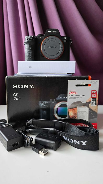 Sony Alpha 7 II (ILCE-7M2) body, full frame, set complet