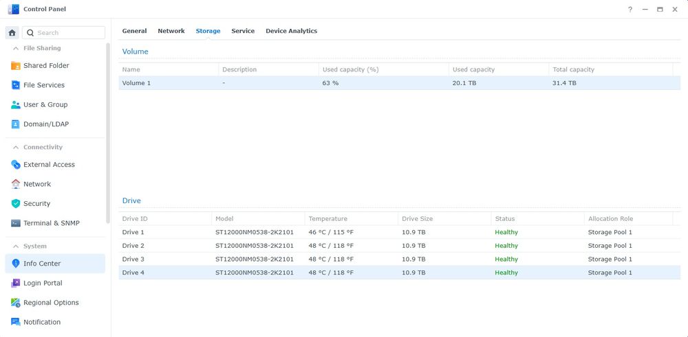 NAS Synology DS918+ 16GB