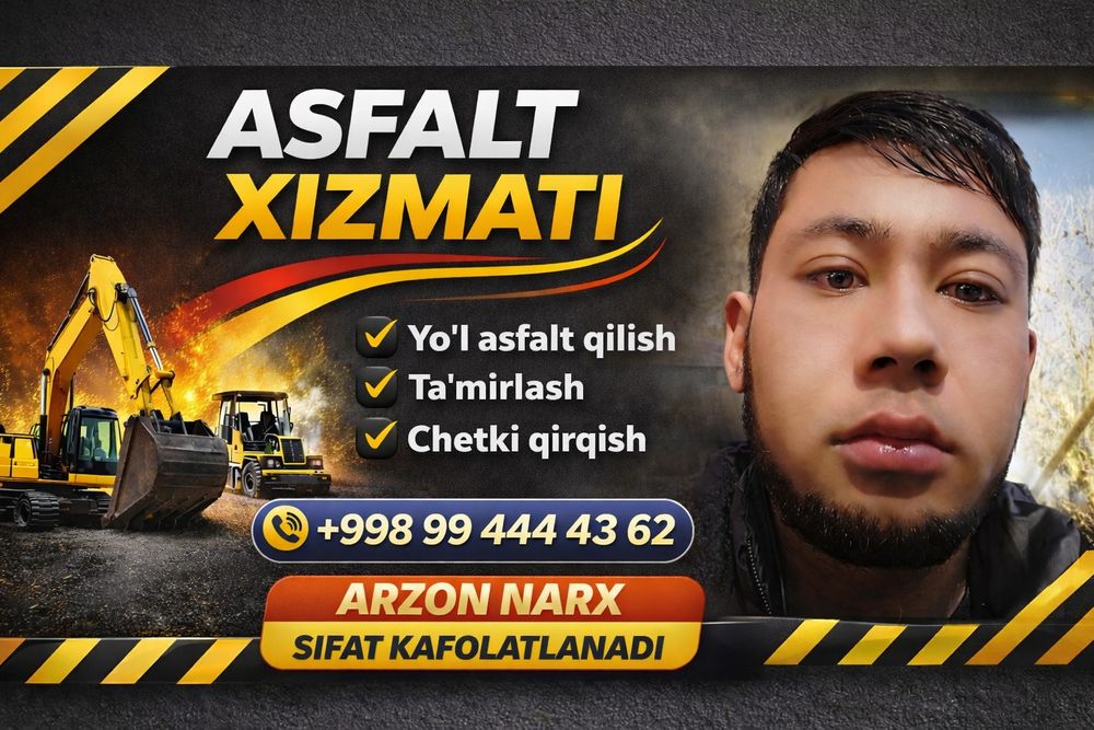 Asfalt xizmati sifatli va ishonchli