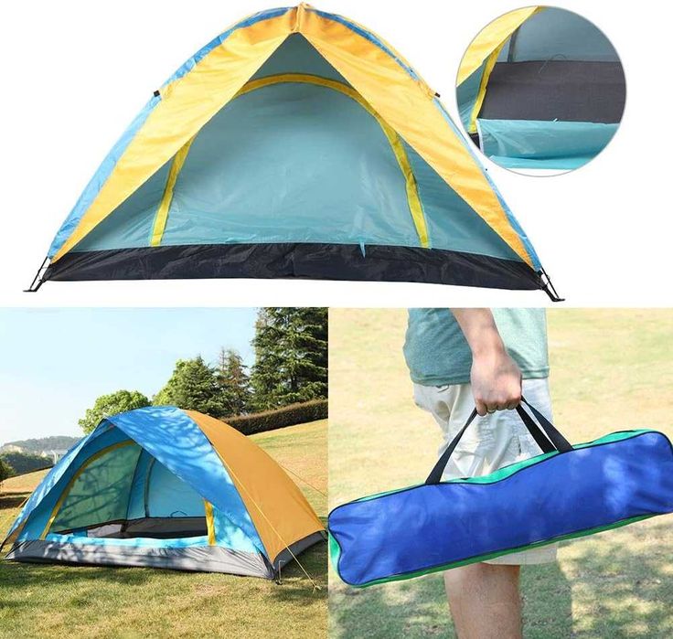 Палатка водонепроницаема на 2 человека и с антимаскитной сеткой