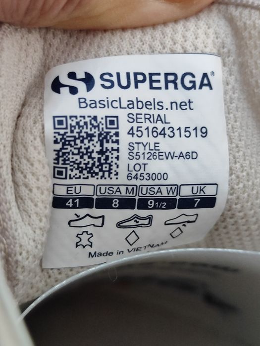Новые кеды Superga размер 41
