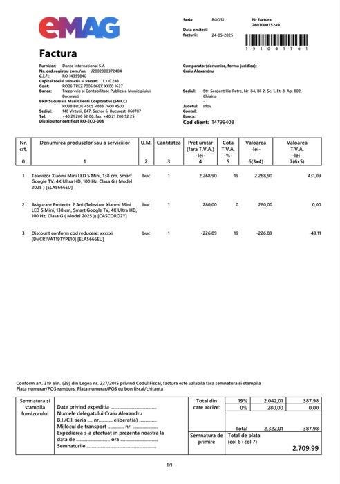 Televizor Xiaomi Mini Led S Mini