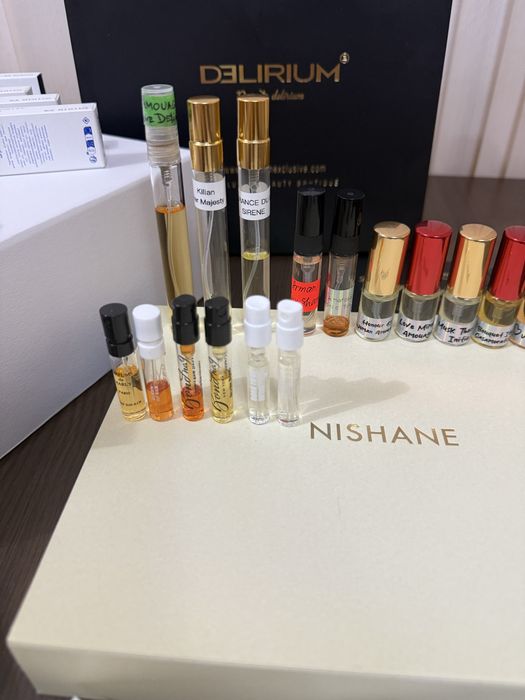 Нишови парфюмни отливки и семпъли Amouage,Nishane,Ex Nihilo,MFK и др