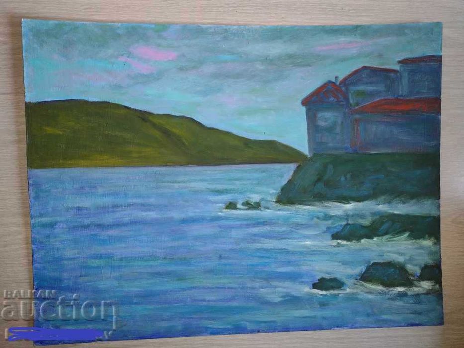 Картина Пайзаж Море масло върху фазер