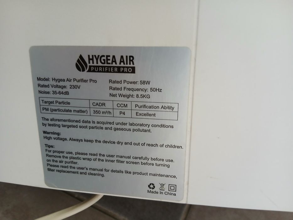 Пречиствател за въздух Hygea Air Pro
