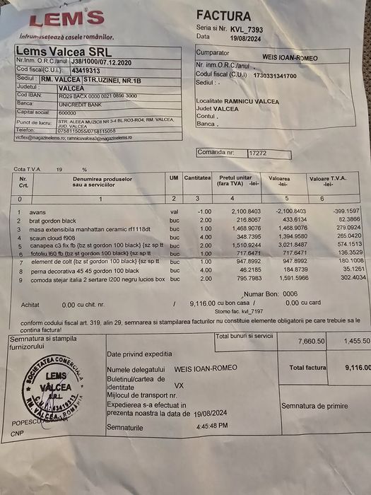 Coltar de sufragerie marca  Lemns